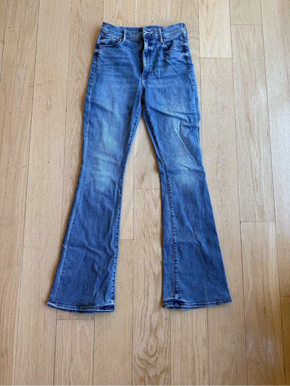 MOTHER Blue Flare Jeans - Medium Wash